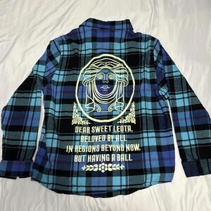 Disney x Cakeworthy Haunted Mansion Sweet Leona Flannel Glow In The Dark Size L